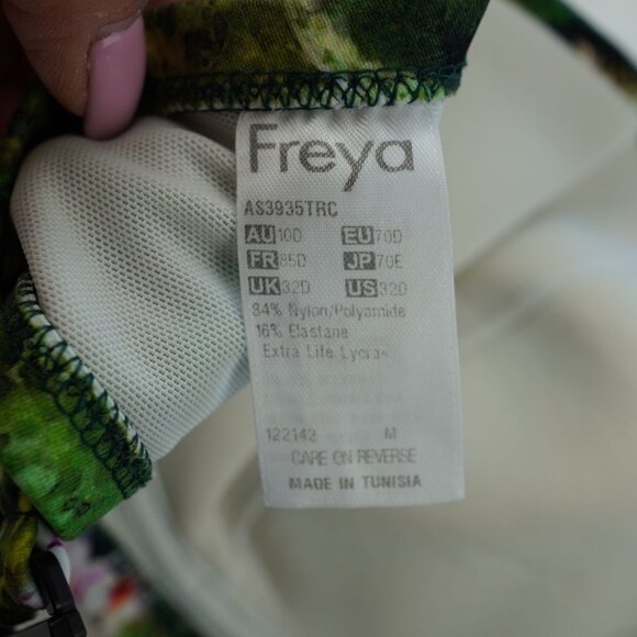 Freya Jungle Floral Bikini Set 32D Top Small Bottom Tropical Print with Leopard - Picture 4 of 10